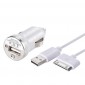 CARGADOR COCHE USB IPHONE 3/4 | BLANCO IDUSD 04718