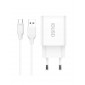 CARGADOR RÁPIDO QC3.0 3.0A 18W + TURBO CABLE TIPO C 1.2M IDUSD D53B IDUSD 10452