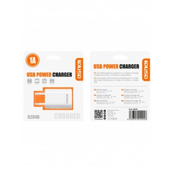 CARGADOR USB 1A BLANCO | 6204B