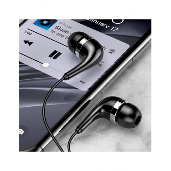 AURICULARES ESTÉREO CON MICRÓFONO NEGRO | H14A IDUSD 10470