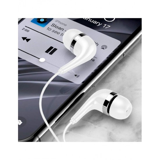 AURICULARES ESTÉREO CON MICRÓFONO BLANCO | H14B IDUSD 10472