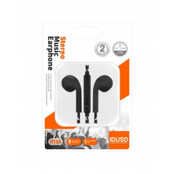 AURICULARES ESTÉREO iOS & ANDROID NEGRO | H10A