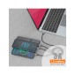 CABLE DE CARGA MULTIPLE EN 1 LIGHTNING + MICRO USB + USB TIPO C 1.2M 3.0A COLOR NEGRO | C02A IDUSD 34215