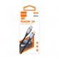 CABLE NYLON TRENZADO TIPO USB-C A LIGHTNING CARGA RAPIDA 3.0A 1.2M NEGRO | C85A IDUSD 32075