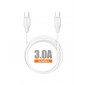 TURBO CABLE PD TIPO C A TIPO C 2.0M 3.0A BLANCO | C73B IDUSD 11780