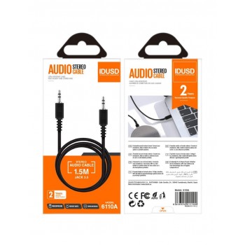 CABLE AUDIO JACK M/M 3.5mm | 1.5M