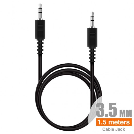 CABLE AUDIO JACK M/M 3.5mm | 1.5M IDUSD 04029