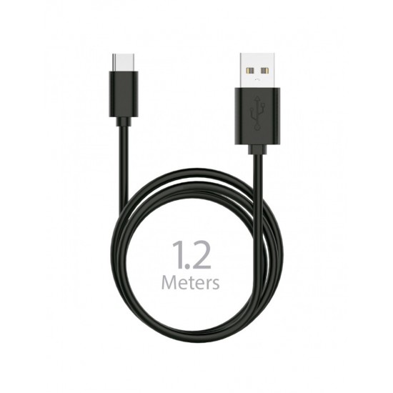 CABLE TIPO C 1.2M 2.4A NEGRO | C13A IDUSD 09350