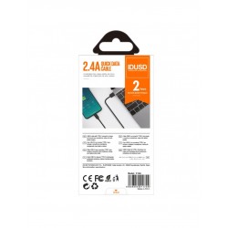 CABLE TIPO C 1.2M 2.4A NEGRO | C13A