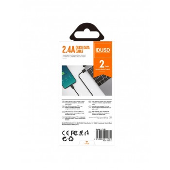 CABLE TIPO C 1.2M 2.4A BLANCO | C13B