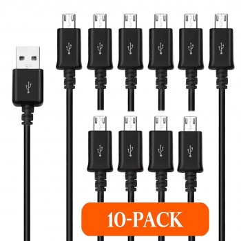 PACK 10 CABLES USB 2.0 A MICRO USB 1M. BULK
