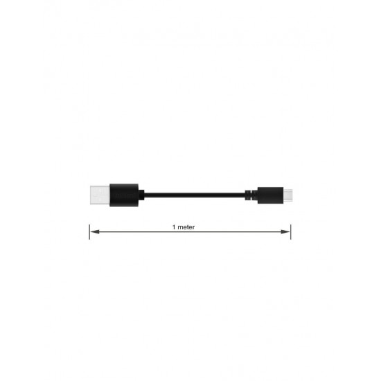 CABLE USB 2.0 TIPO C | 1M | NEGRO IDUSD 04704