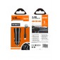 CARGADOR COCHE MICRO 2 PUERTOS USB 2.4A CON CABLE TURBO LIGHTNING 1.2M | NEGRO IDUSD 11156