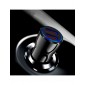 CARGADOR COCHE MICRO 2 PUERTOS USB 2.4A CON CABLE TURBO LIGHTNING 1.2M | NEGRO IDUSD 11156