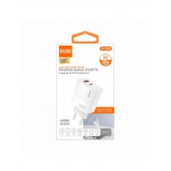 CARGADOR RÁPIDO GAN PD 65W DOS PUERTOS  | IDUSD D130B
