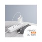 CARGADOR RÁPIDO GAN PD 65W TRES PUERTOS | IDUSD D150B IDUSD 34358
