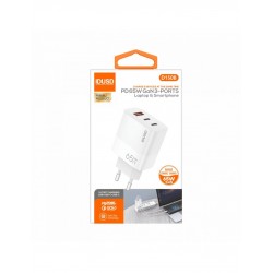 CARGADOR RÁPIDO GAN PD 65W TRES PUERTOS  | IDUSD D150B