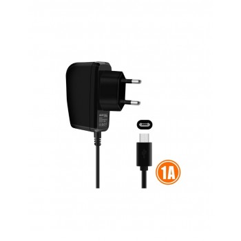 CARGADOR MICRO USB 1000mAh | NEGRO