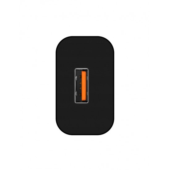 CARGADOR SMART CHARGER 1xUSB 2.4A 12W + CABLE MICRO USB NEGRO | D71A IDUSD 11772