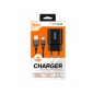 CARGADOR SMART CHARGER 1xUSB 2.4A 12W + CABLE TIPO C NEGRO | D73A IDUSD 11774