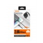 CARGADOR SMART CHARGER 2xUSB 2.4A 12W + TURBO CABLE MICRO USB 2M NEGRO | D81A IDUSD 11776