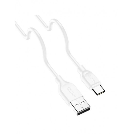 CARGADOR SMART CHARGER 2xUSB 2.4A 12W + TURBO CABLE TIPO C 2M BLANCO IDSD D83B IDUSD 11770