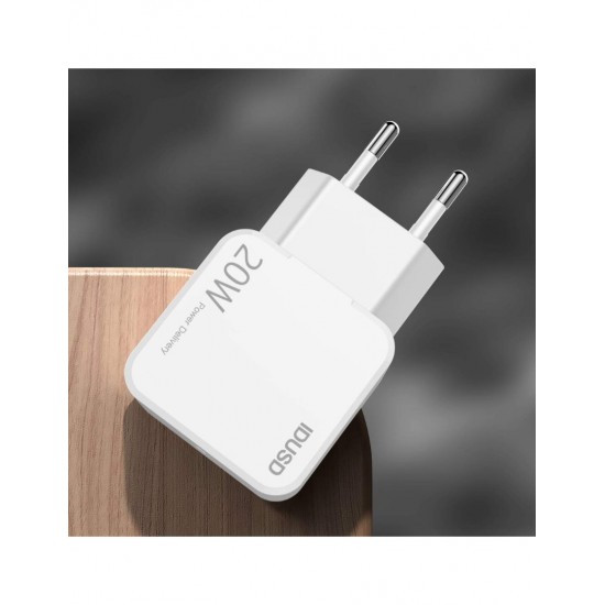 CARGADOR RÁPIDO PD3.0 USB-C 20W IDUSD D60B IDUSD 11520