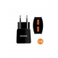 CARGADOR DE VIAJE DUAL 5V / 2100mAh | NEGRO IDUSD 06524
