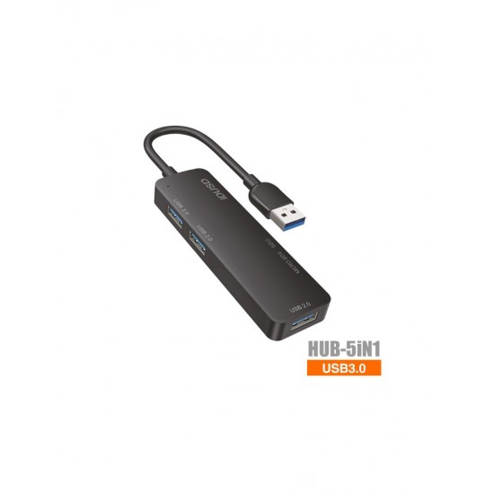 MINI HUB USB 3.0 5 EN 1 CON LECTOR DE TARJETAS | IDUSD K13A