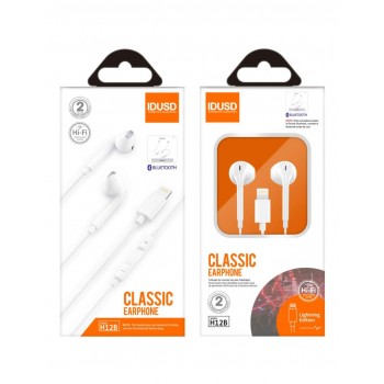 AURICULARES MANOS LIBRES BLUETOOTH CONECTOR LIGHTNING | BLANCO