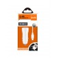 CARGADOR COCHE MICRO 2 PUERTOS USB 2.4A CON CABLE TIPO C 1.2M BLANCO | F23B