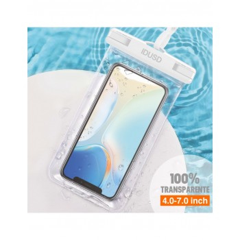 FUNDA DE PLAYA TRANSPARENTE COLOR BLANCO | IDUSD S11B