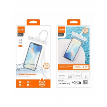 FUNDA DE PLAYA TRANSPARENTE COLOR BLANCO | IDUSD S11B