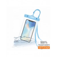 FUNDA DE PLAYA TRANSPARENTE COLOR AZUL | IDUSD S11D