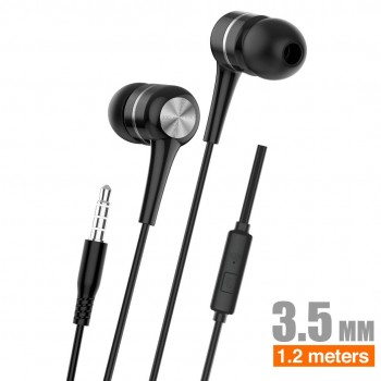 AURICULARES ESTÉREO CON MICRÓFONO NEGRO | H17A
