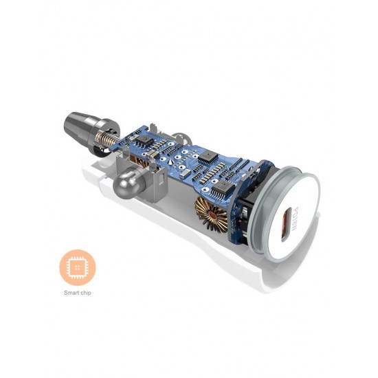 CARGADOR COCHE CARGA RAPIDA PD3.0 18W 3A USB-C | BLANCO IDUSD 13262
