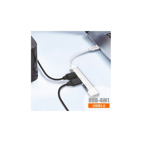MINI HUB USB 3.0 4 EN 1 | IDUSD K11B