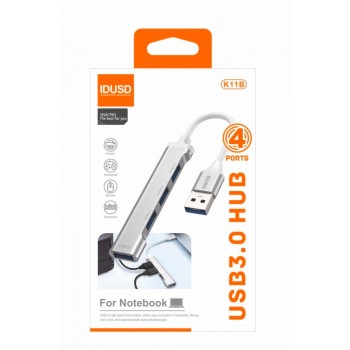 MINI HUB USB 3.0 4 EN 1 | IDUSD K11B