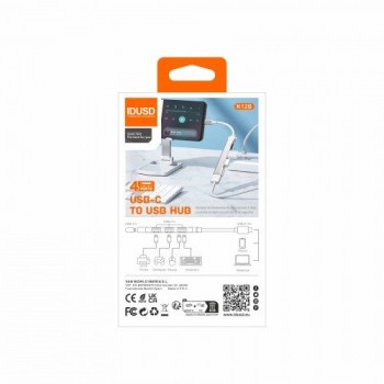 MINI HUB USB-C 3.0 4 EN 1 · IDUSD K12B