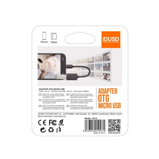 CABLE OTG MICRO USB IDUSD 11762