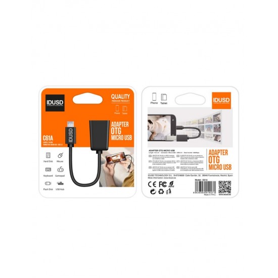 CABLE OTG MICRO USB IDUSD 11762