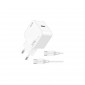 CARGADOR RÁPIDO PD 3.0 CHARGER 20W + CABLE USB-C IDUSD D63B IDUSD 13717