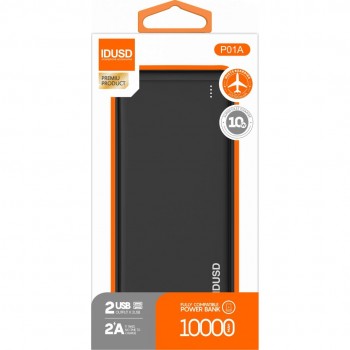 BATERIA EXTERNA POWERBANK 10000MAH IDUSD P01A