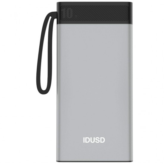BATERIA EXTERNA POWERBANK 10000MAH PD+QC 20W CARGA RAPIDA METAL IDUSD P03A IDUSD 13723
