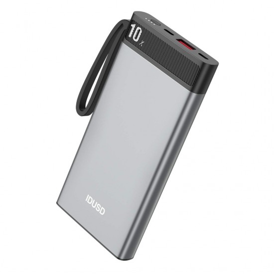 BATERIA EXTERNA POWERBANK 10000MAH PD+QC 20W CARGA RAPIDA METAL IDUSD P03A IDUSD 13723