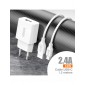 CARGADOR SMART CHARGER 5V 2.4A + CABLE TIPO C | D73B IDUSD 10466
