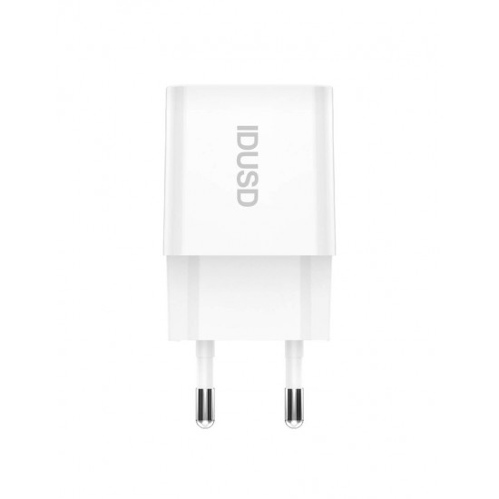 CARGADOR SMART CHARGER 5V 2.4A + CABLE LIGHTNING IDUSD D72B IDUSD 10464