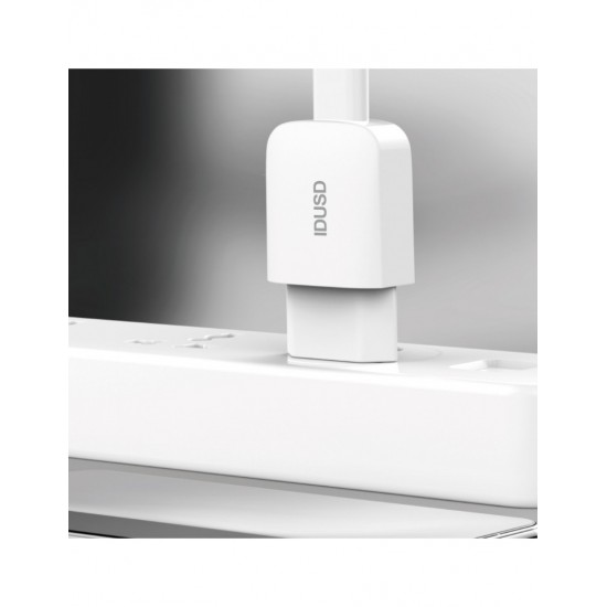 CARGADOR SMART CHARGER 2.1A 10W + TURBO CABLE MICRO USB 1.2M BLNACO | IDSUD D11B IDUSD 09358