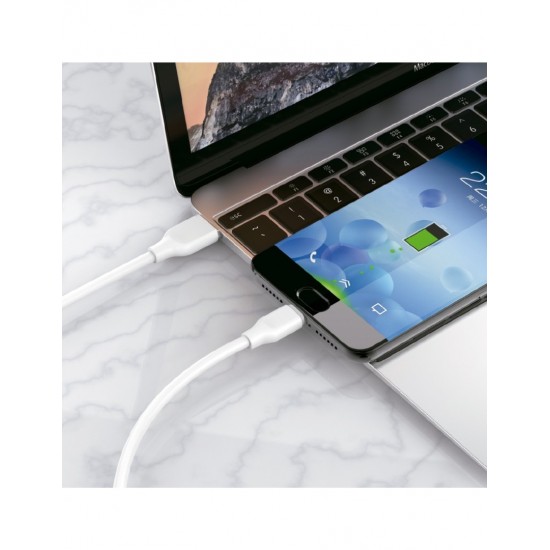 CARGADOR SMART CHARGER 2.1A 10W + TURBO CABLE MICRO USB 1.2M BLNACO | IDSUD D11B IDUSD 09358