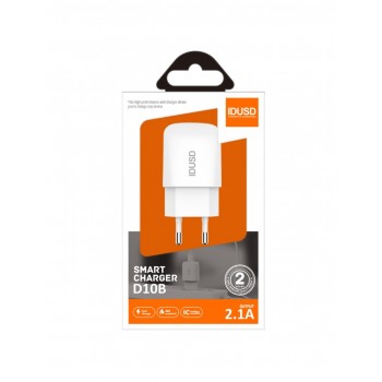 CARGADOR SMART CHARGER 2.1A 10W | BLANCO
